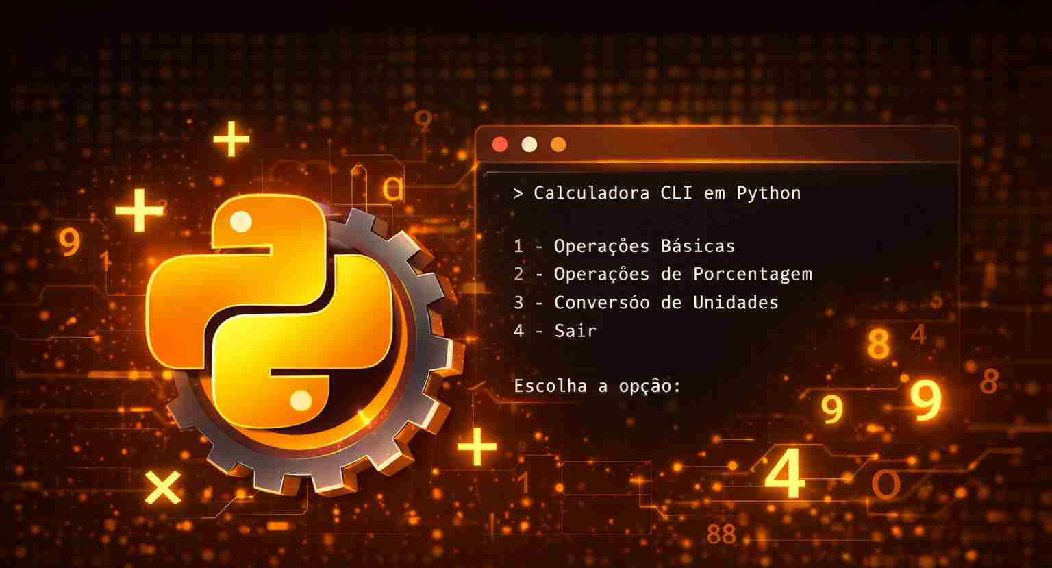 Calculadora em Python no terminal