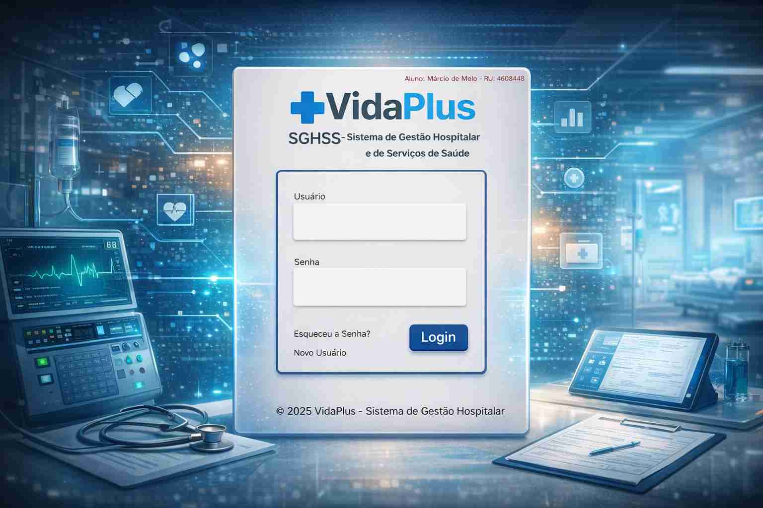 Protótipo VidaPlus no Figma